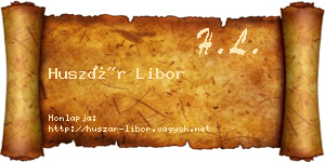 Huszár Libor névjegykártya